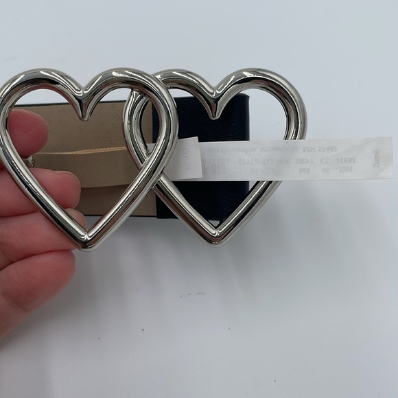 Target Black Belt with Silver Heart Buckle - Picture 2 of 7